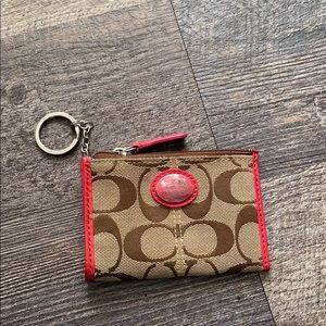 Coach wallet keychain